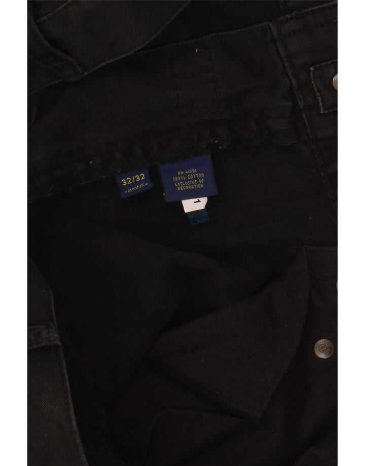 POLO RALPH LAUREN Straight jeans til mænd W32 L32 Sort bomuld