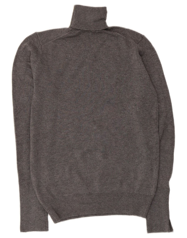 Zara Dame Rullehals Sweater UK 8 Small Grå