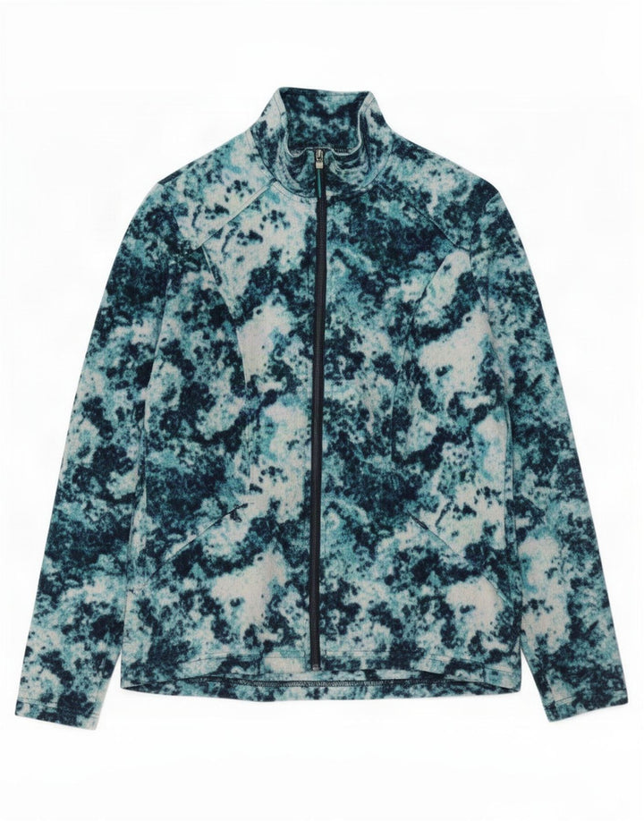 Marks & Spencer Fleecejakke til kvinder UK 12 Medium Flerfarvet Tie Dye