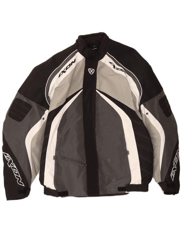 Ixon Herre Graphic Racer Jacket UK 50 5XL Grå Colourblock