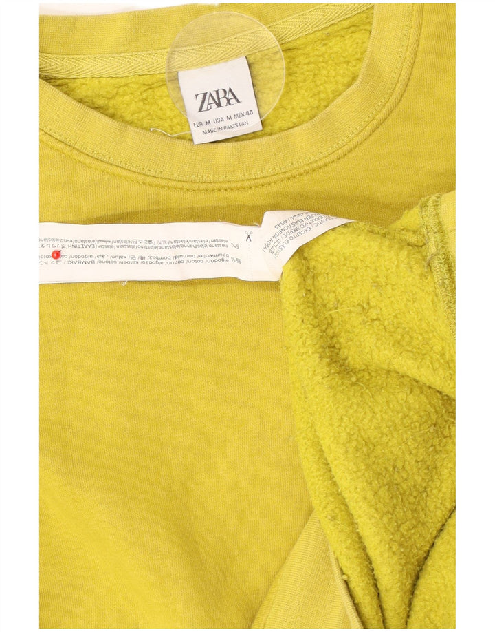 Zara Herre sweatshirt Jumper Medium Gul Bomuld