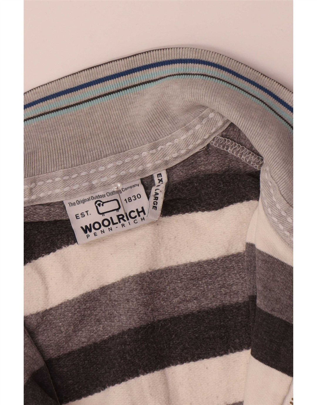 Woolrich Træningsdragt til mænd Topjakke XL Gråstribet bomuld