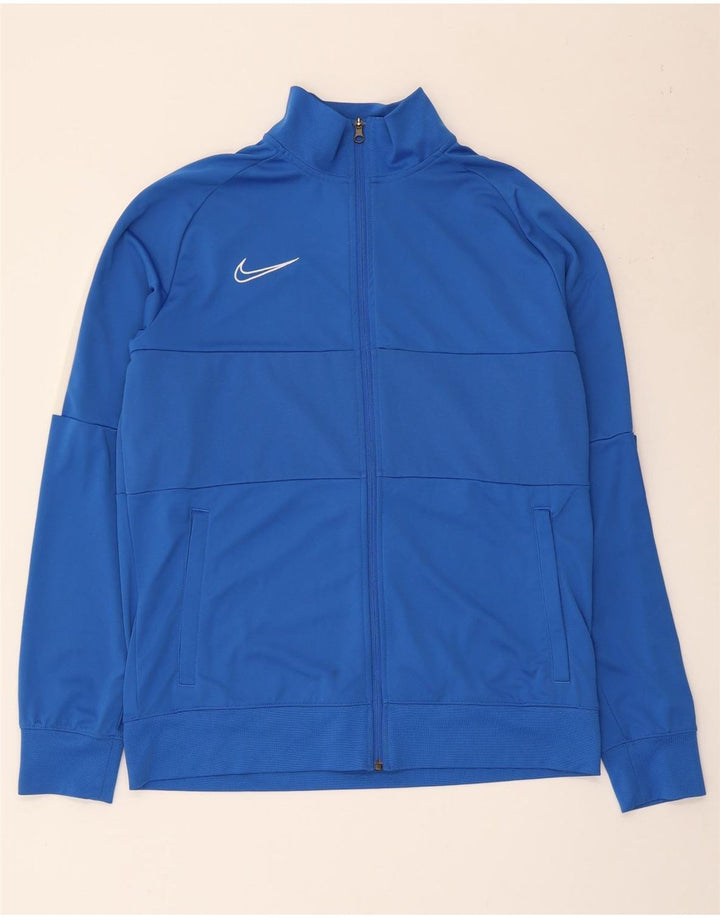Nike Herre Dri Fit træningsdragt Topjakke Stor Blå Colourblock Polyester