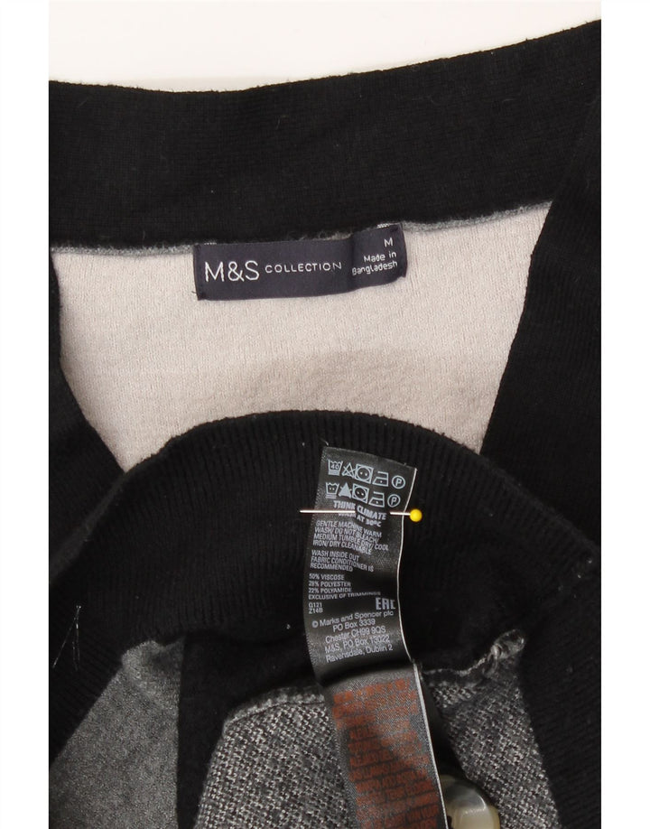 Marks & Spencer Dame Cardigan Sweater UK 14 Medium Flerfarvet