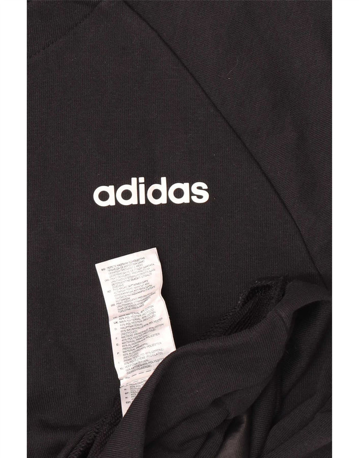 Adidas Herre Regular Fit Sweatshirt Jumper Medium Sort Bomuld