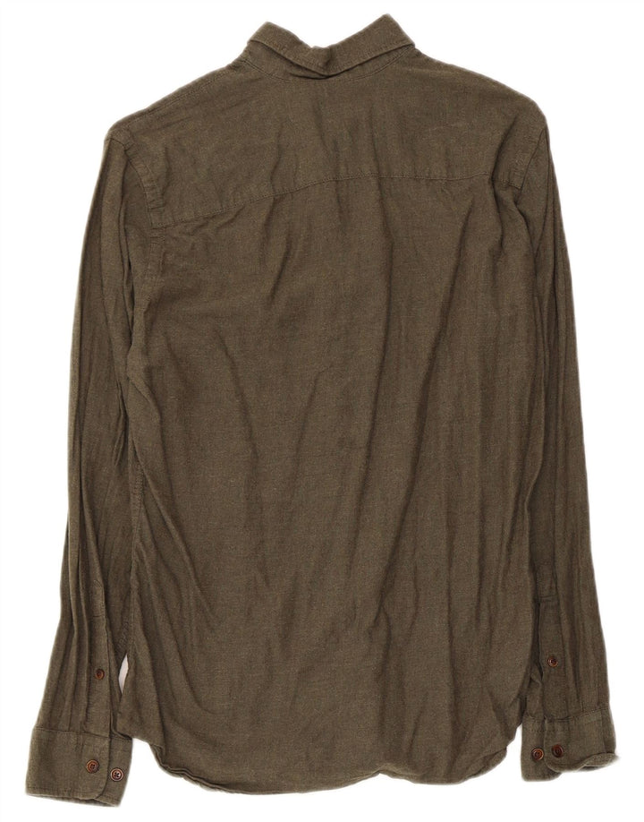 Jack & Jones Herreskjorte XS Khaki Bomuld