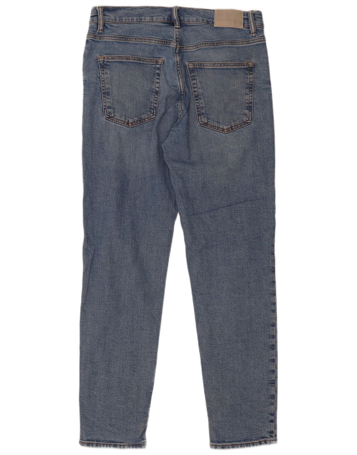 Zara Herre Slim Jeans EU 42 Large W32 L31 Blå Bomuld