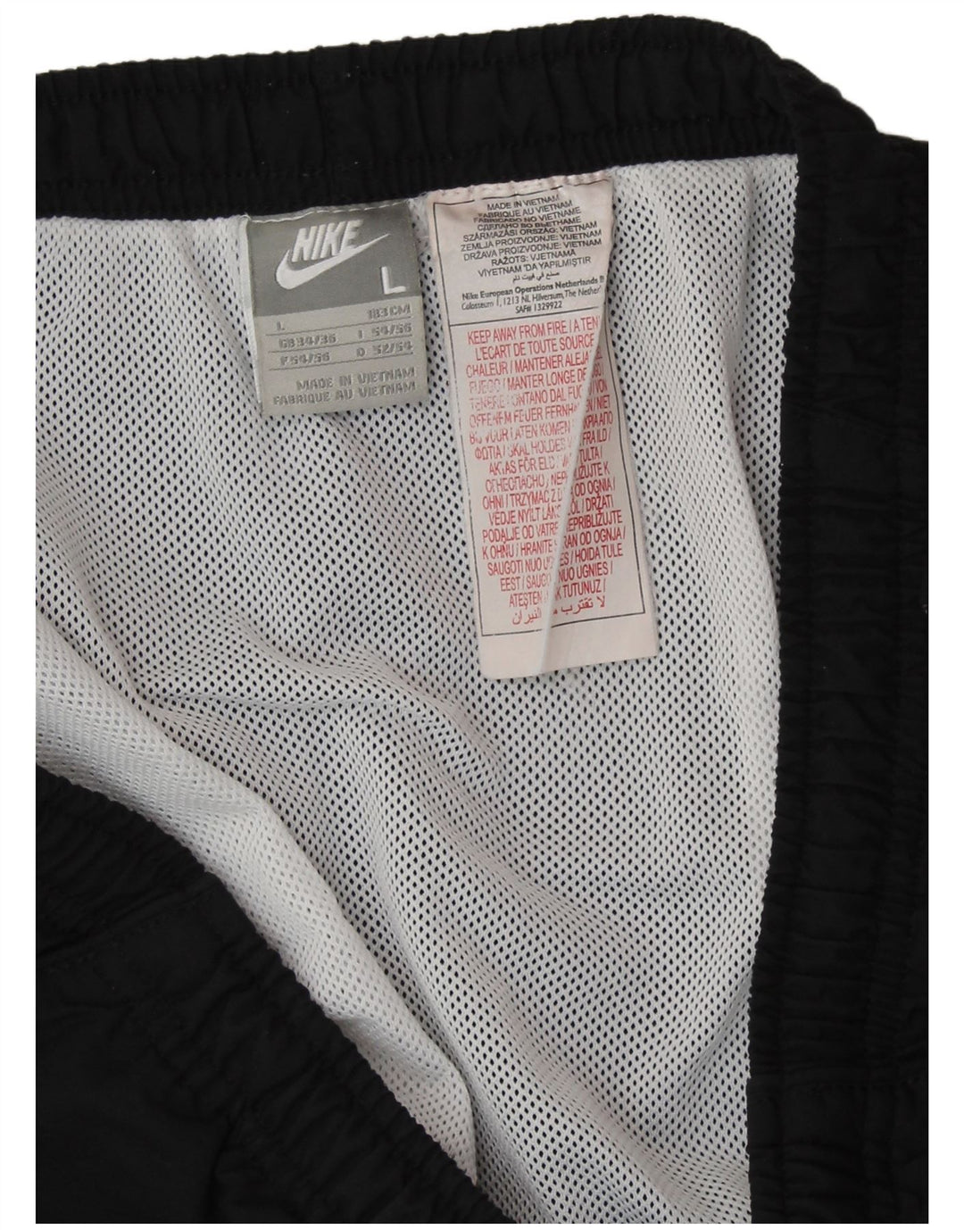 NIKE Sportshorts til mænd, store sorte polyester