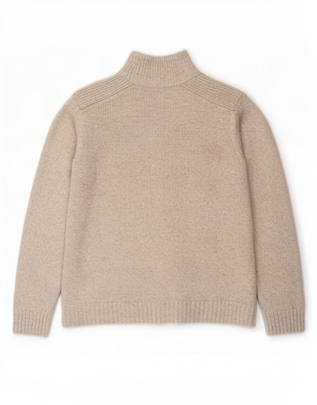 Marks & Spencer Herre Cardigan Sweater Stor Beige Flecked Acryl