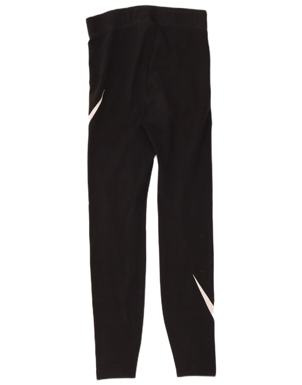 Nike grafiske leggings til kvinder UK 4 XS sort bomuld