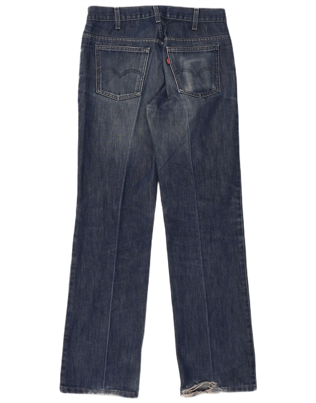 Levi's Men Distressed Straight Jeans W33 L34 Blå Bomuld