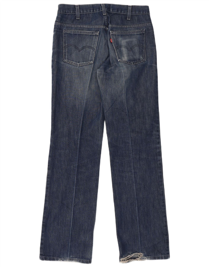 Levi's Men Distressed Straight Jeans W33 L34 Blå Bomuld