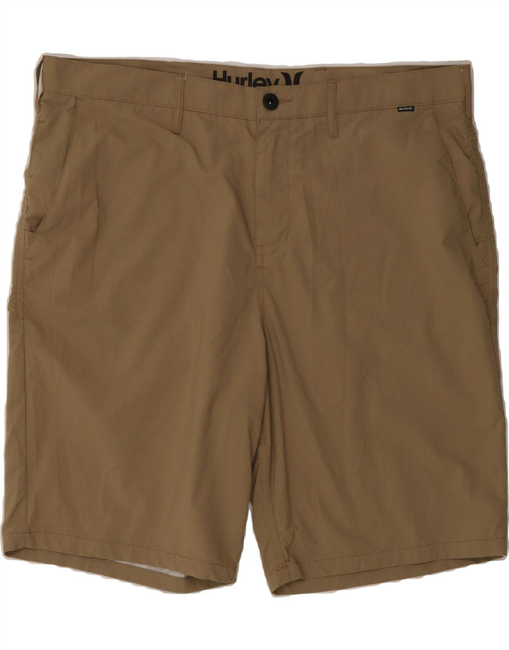 HURLEY Mens Chino Shorts W38 XL Beige Nylon Vintage Hurley and Second-Hand Hurley from Messina Hembry 