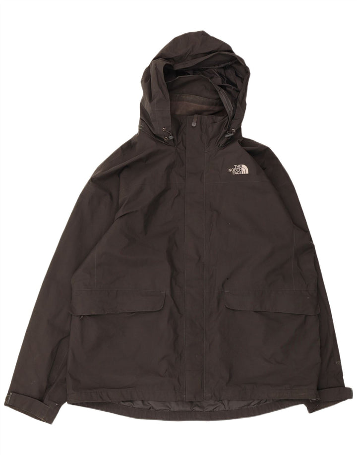 The North Face Regnjakke med hætte til mænd UK 44 2XL Sort Polyester