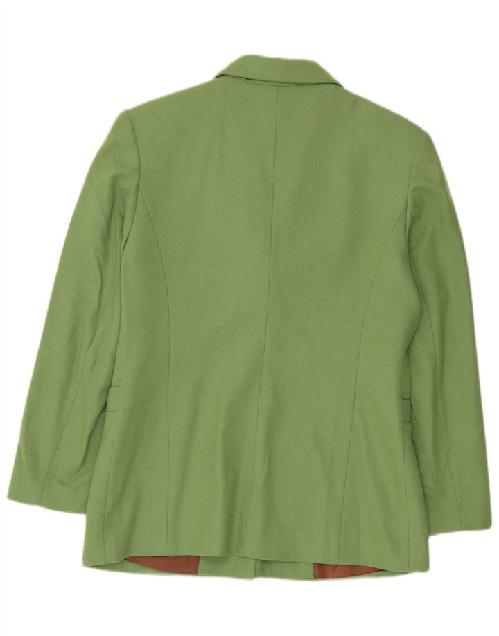 Lancetti Dame 3 Button Blazer Jacket IT 46 Large Green