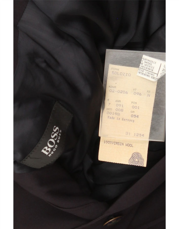 Hugo Boss Herre 2-knaps blazerjakke EU 54 2XL Sort Uld