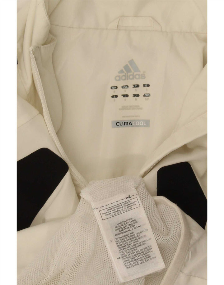 Adidas Herre Climacool Træningsdragt Top Jakke Small White Colourblock