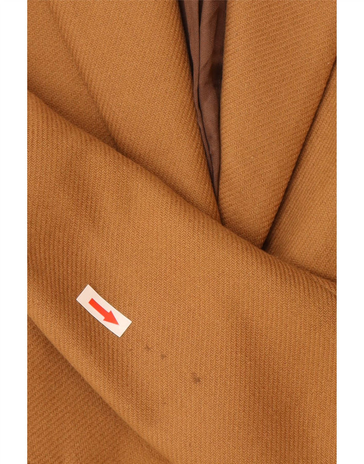 Zara Dame Overfrakke UK 6 XS Brun Uld