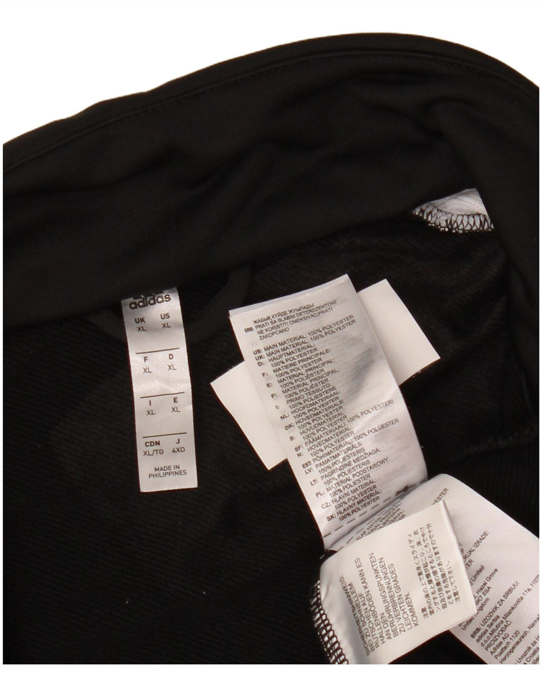 ADIDAS Træningsdragt til mænd Topjakke XL Sort Colourblock Polyester