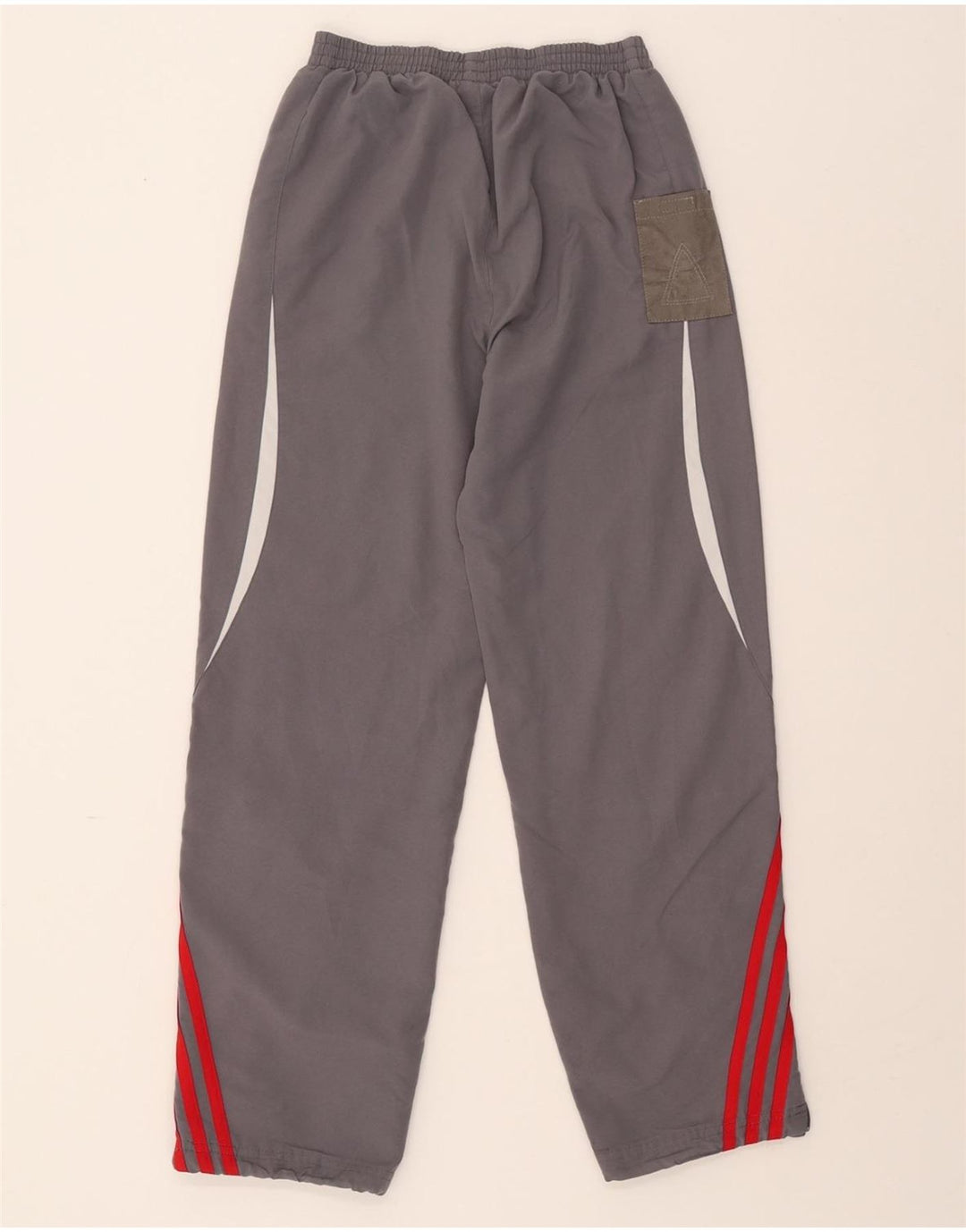 ADIDAS Boys Tracksuit Trousers 11-12 Years Grey Polyester Vintage Adidas and Second-Hand Adidas from Messina Hembry 
