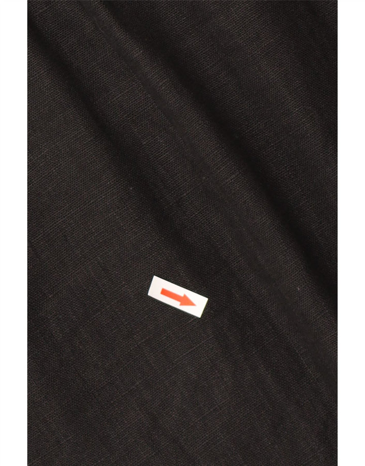 HOBBS Womens Shift Dress UK 12 Medium Black Linen