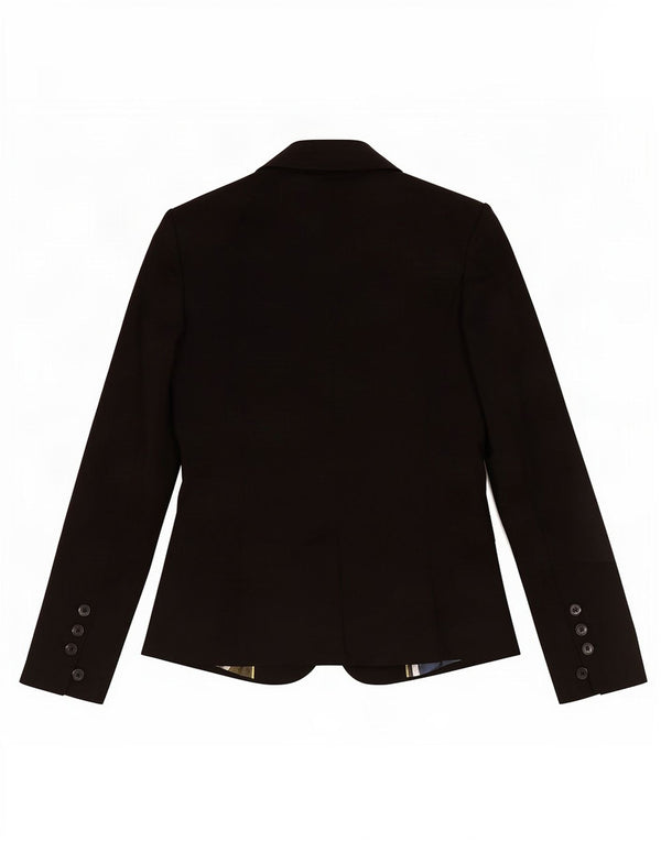 Ted Baker Dame 1 Knap Blazer Jakke Størrelse XS Sort