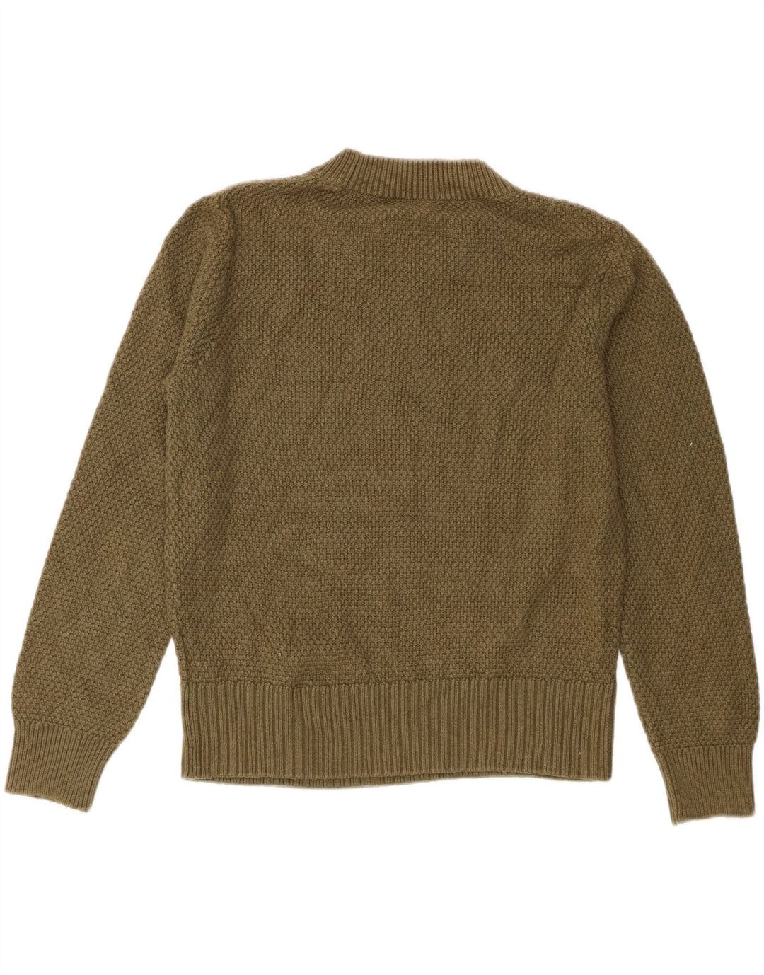 Marks & Spencer Dame sweater med rund hals DK 12 Medium Khaki Bomuld