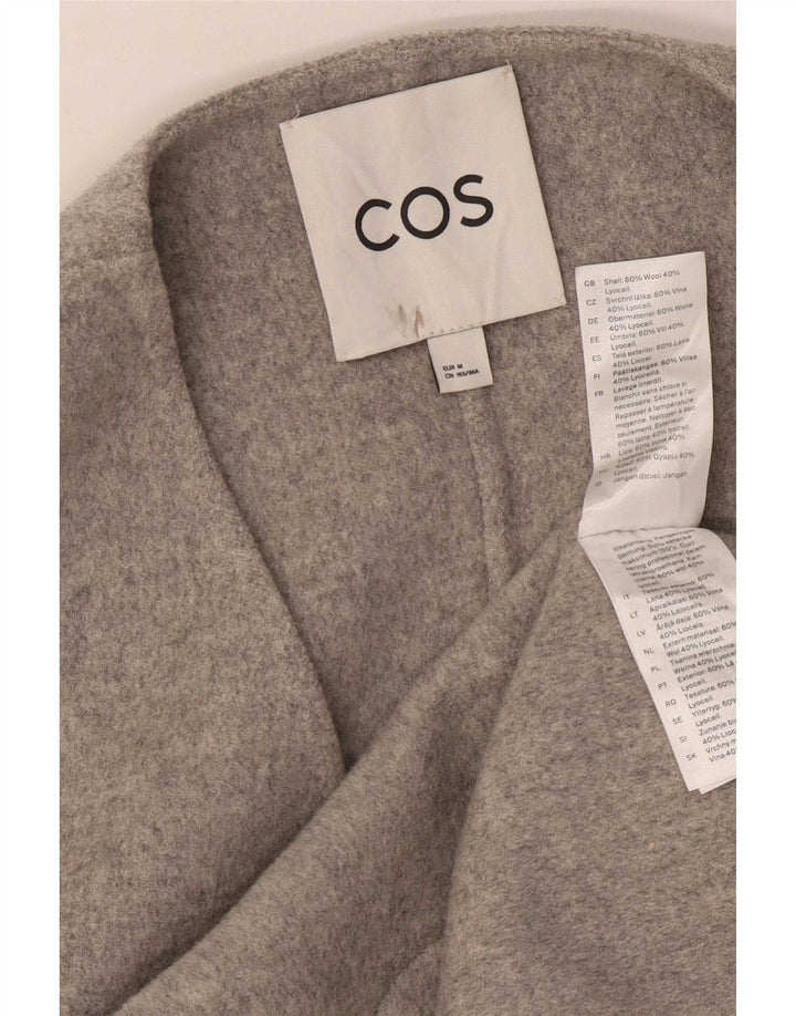 Cos Womens Longline Oversized Gilet UK 14 Medium Grey Uld