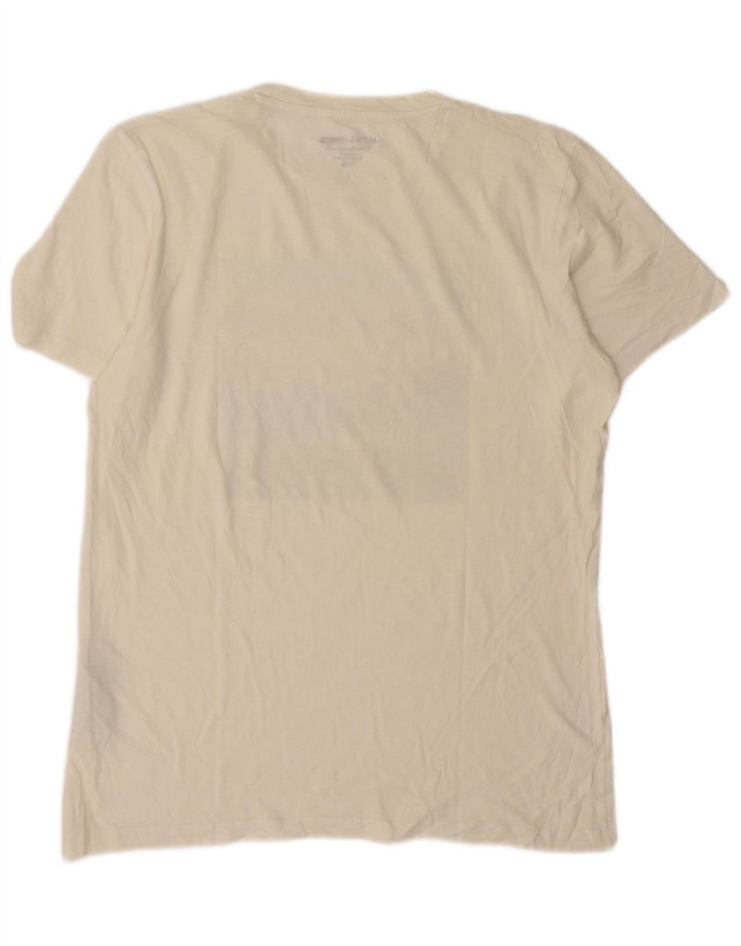 Jack & Jones Herre grafisk T-shirt Top Lille hvid bomuld