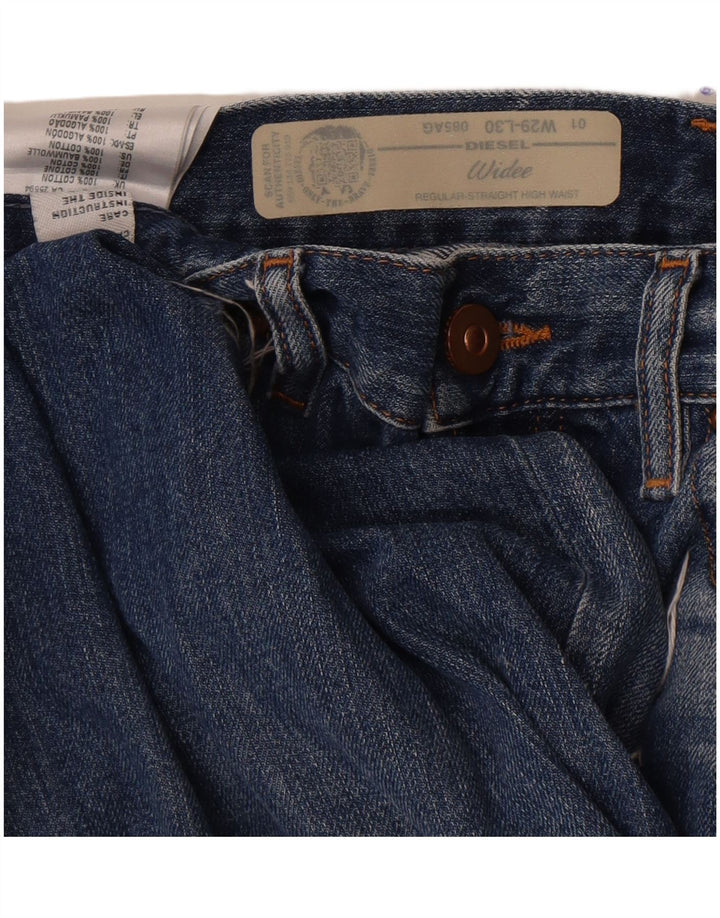 Diesel Herre Widee Distressed Denim Shorts W29 Små blå bomuld