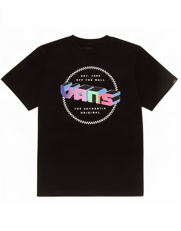 Vans Boys Classic Fit grafisk T-shirt top 14-15 år XL Sort bomuld
