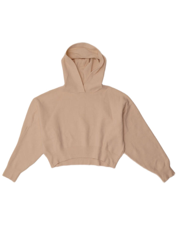 Zara Girls Crop Hoodie Jumper 13-14 år Off White