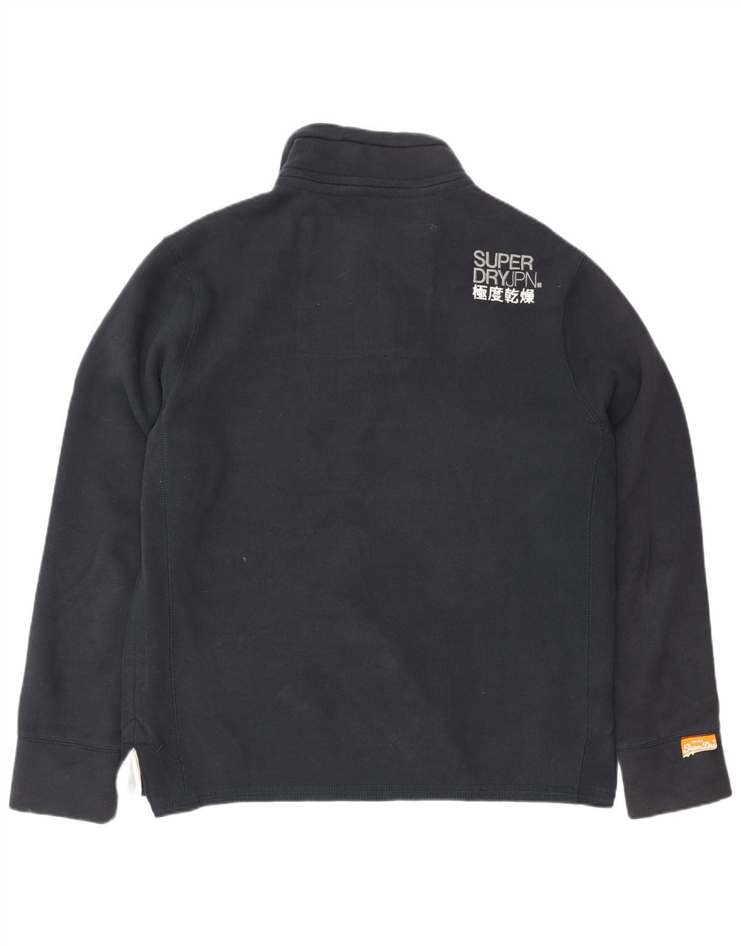 Superdry Herre grafisk knaphals sweatshirt XL marineblå bomuld