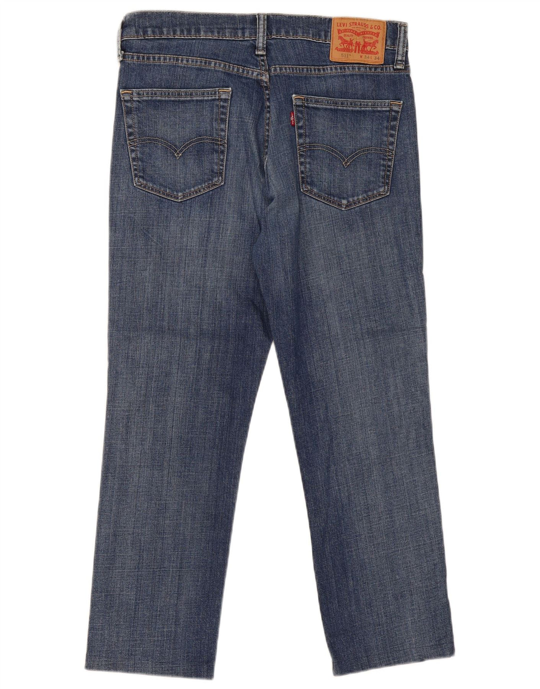 Levi's Herre 511 Slim Jeans W34 L26 Blå Bomuld