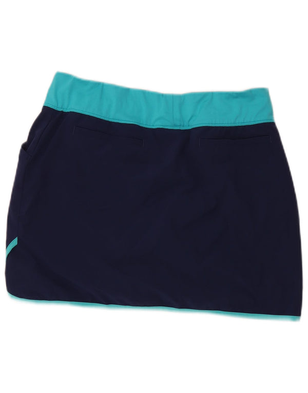 Adidas Womens Skort UK 14 Medium Navy Blue Polyester