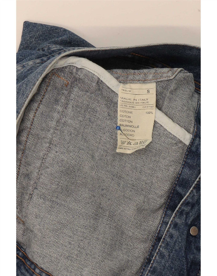 Sisley Herre denimjakke UK 36 Small Blue Cotton