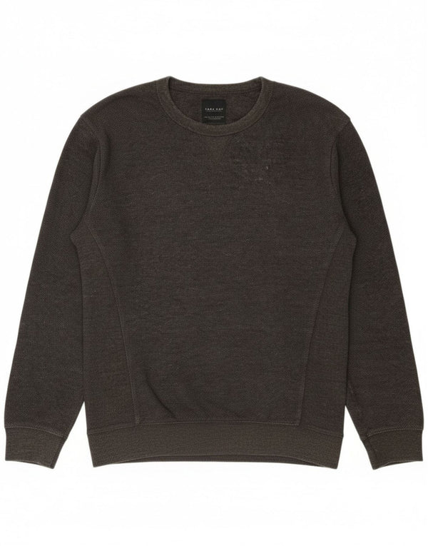 Zara Herre sweatshirt Jumper Medium Grå Bomuld
