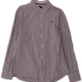Crew Clothing Herre Classic Fit Shirt Large Navy Blue Gingham Cotton