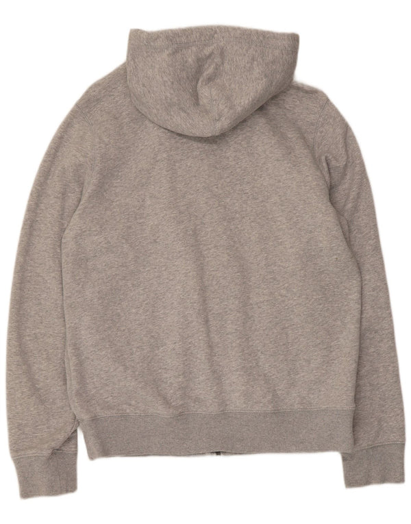 Tommy Hilfiger, grafisk hættetrøje med lynlås til kvinder, UK 18 XL, grå bomuld