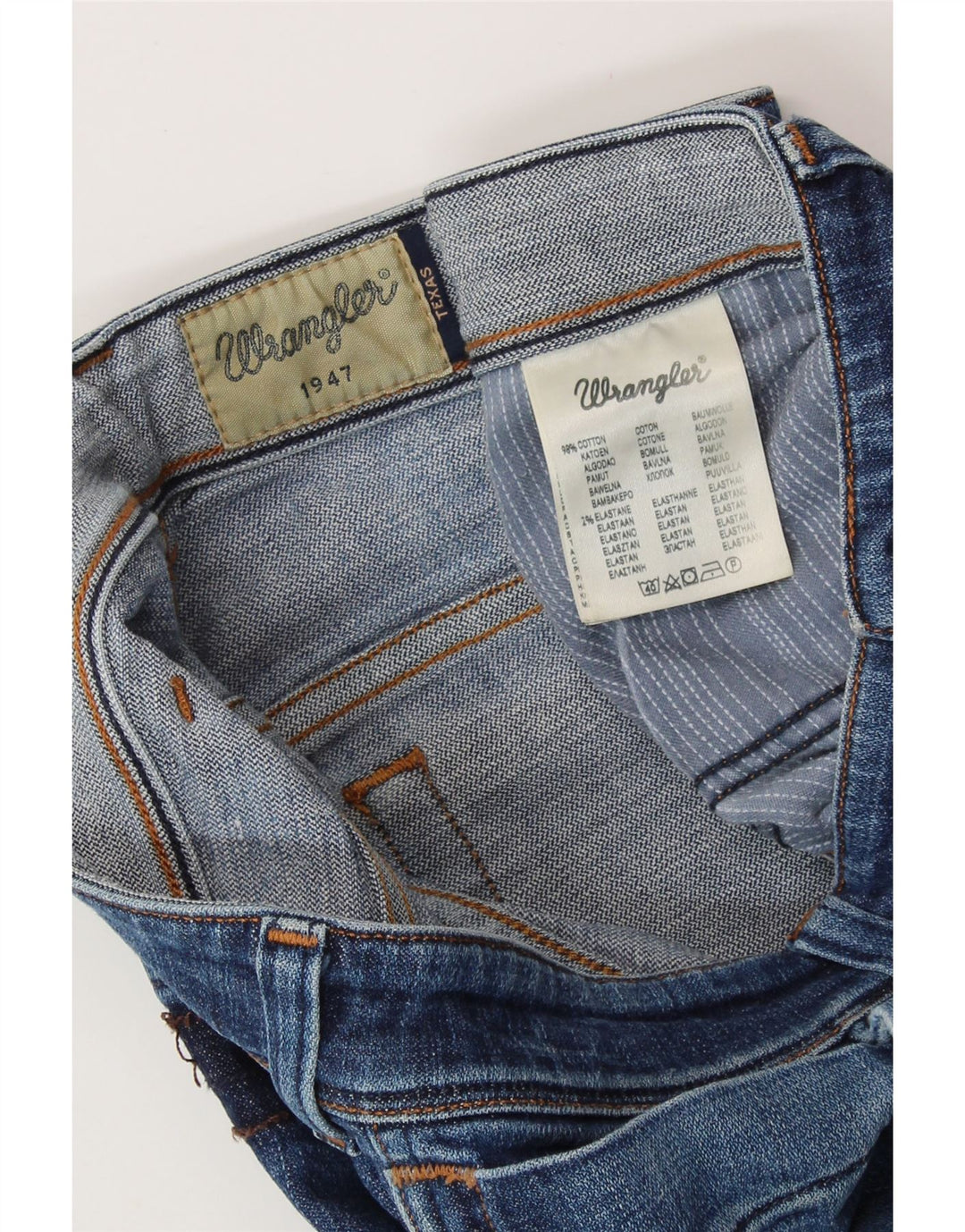 WRANGLER Straight Jeans til mænd W32 L31 Blå Bomuld