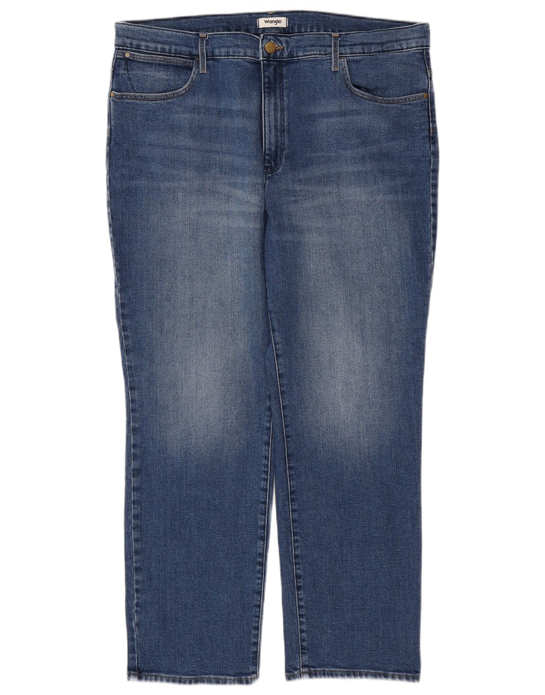 WRANGLER Straight Jeans til mænd W36 L30 Blå Bomuld