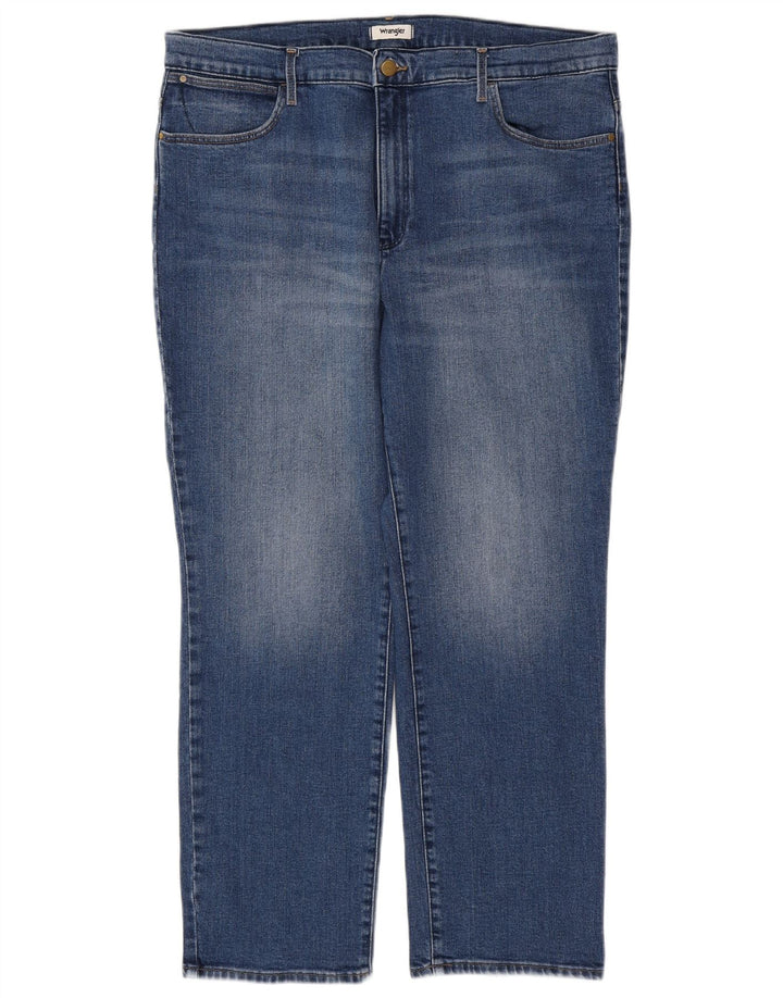 WRANGLER Straight Jeans til mænd W36 L30 Blå Bomuld