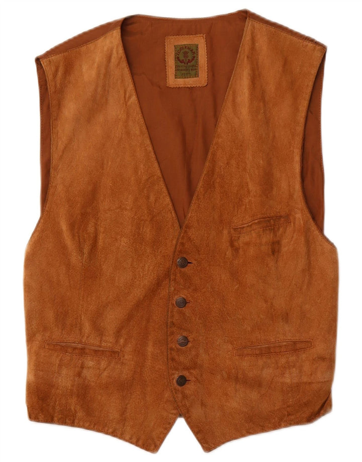 Jey Coleman Herre ruskindsvest IT 48 Medium Brun
