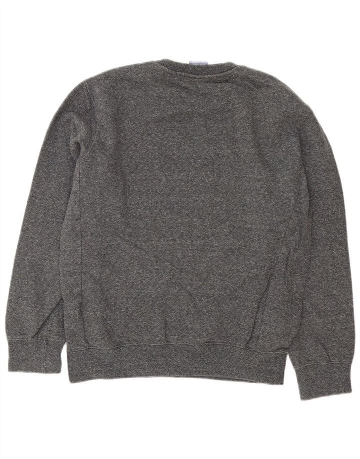 Champion Dame Sweatshirt Jumper UK 14 Medium Grey Flecked Bomuld