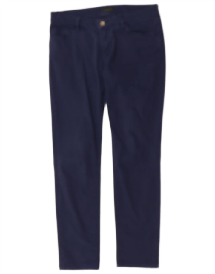 FRED PERRY Womens Slim Casual Trousers W26 L28 Navy Blue