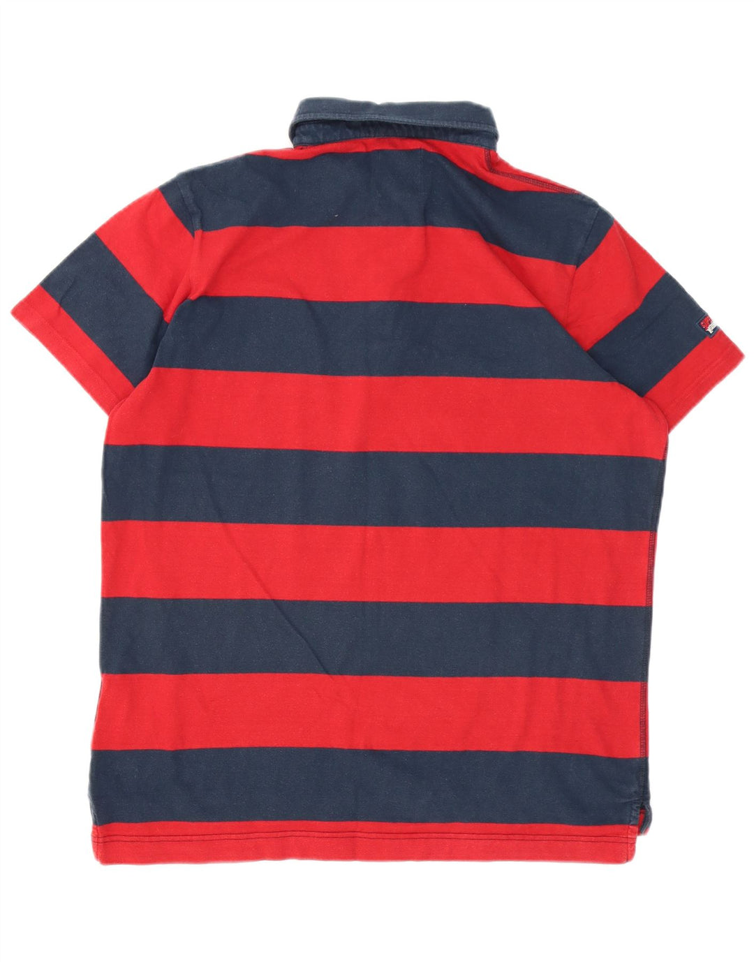 Superdry herre poloshirt 2XL rødstribet bomuld