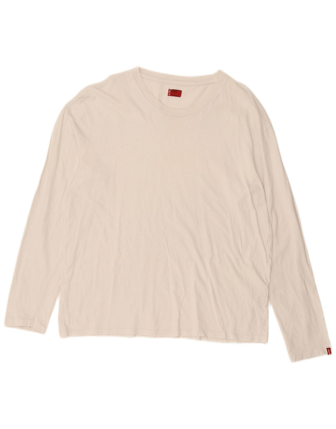 Levi's Herre Top Langærmet XL Hvid Bomuld