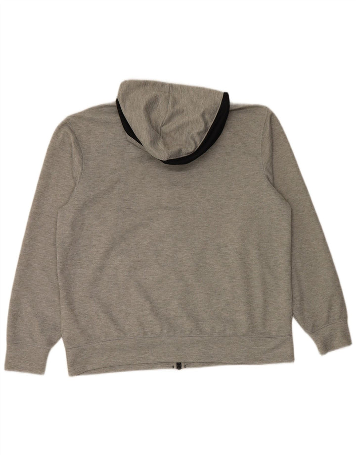 Nike Herre Dri Fit Hættetrøje Sweater med lynlås Large Grå Flecked Polyester