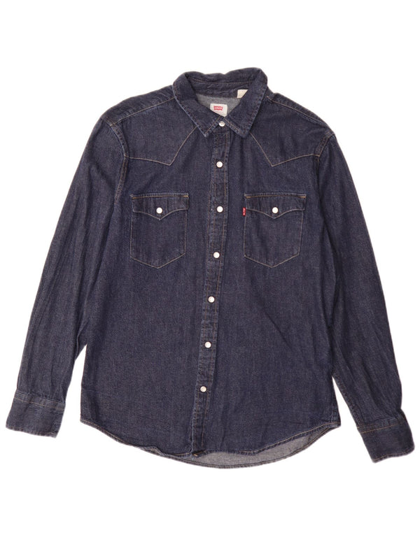 Levi's Herre Standard Fit Denim Shirt Medium Blue Classic