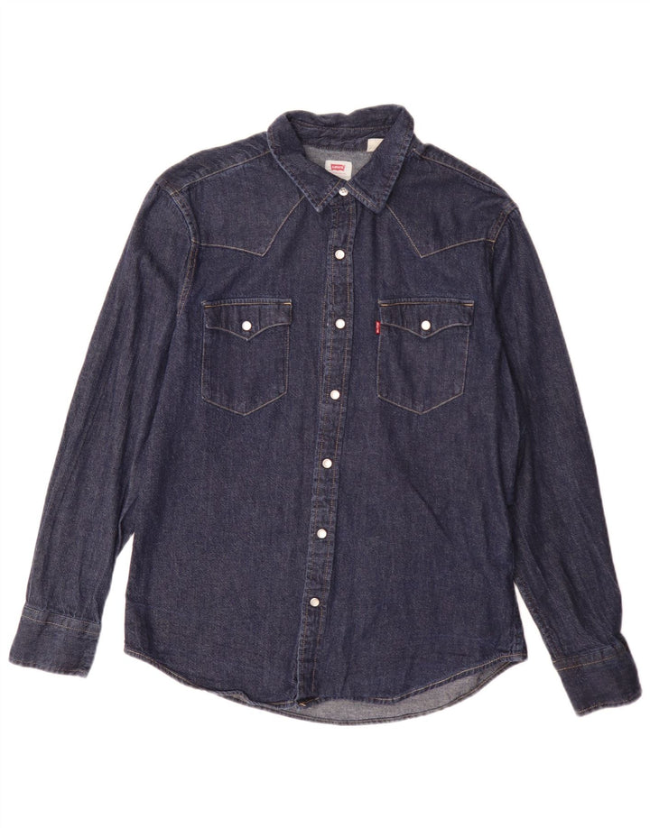 Levi's Herre Standard Fit Denim Shirt Medium Blue Classic